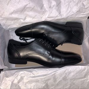 Alfani Shoes | Quincy Cap-toe Black Shoes